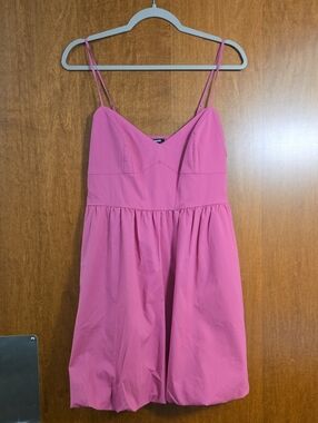 Express Hot Pink Bubble Mini Dress- Size Medium